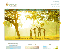 Tablet Screenshot of brilliantlifechiropractic.com
